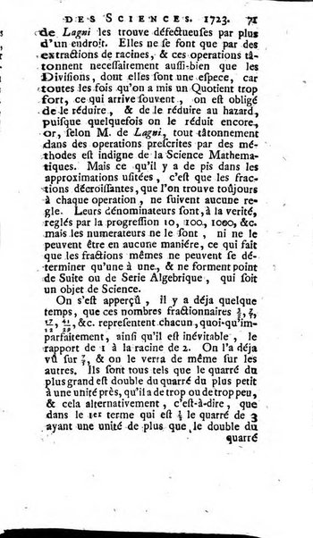 Histoire de l'Académie royale des sciences avec les Mémoires de mathematique & de physique, pour la même année, tires des registres de cette Académie.