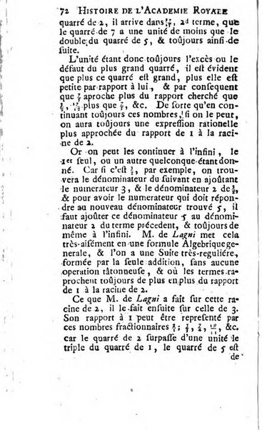 Histoire de l'Académie royale des sciences avec les Mémoires de mathematique & de physique, pour la même année, tires des registres de cette Académie.