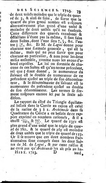 Histoire de l'Académie royale des sciences avec les Mémoires de mathematique & de physique, pour la même année, tires des registres de cette Académie.