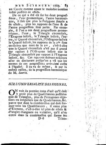 Histoire de l'Académie royale des sciences avec les Mémoires de mathematique & de physique, pour la même année, tires des registres de cette Académie.