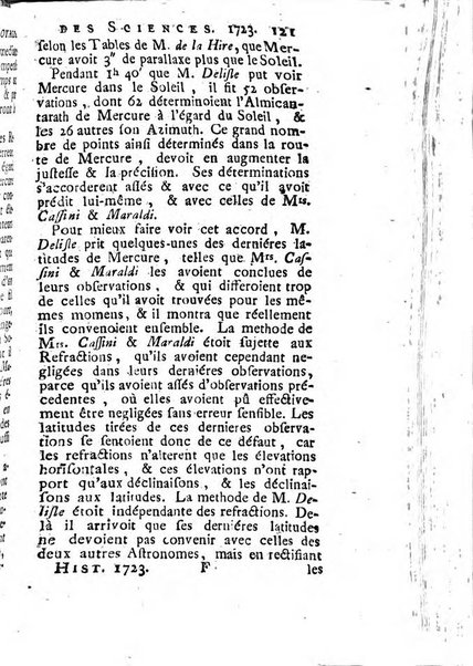 Histoire de l'Académie royale des sciences avec les Mémoires de mathematique & de physique, pour la même année, tires des registres de cette Académie.