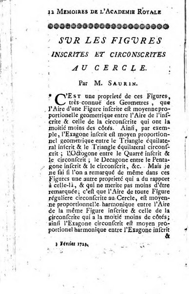 Histoire de l'Académie royale des sciences avec les Mémoires de mathematique & de physique, pour la même année, tires des registres de cette Académie.