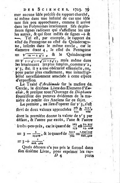 Histoire de l'Académie royale des sciences avec les Mémoires de mathematique & de physique, pour la même année, tires des registres de cette Académie.