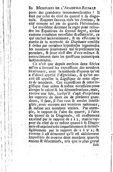 Histoire de l'Académie royale des sciences avec les Mémoires de mathematique & de physique, pour la même année, tires des registres de cette Académie.