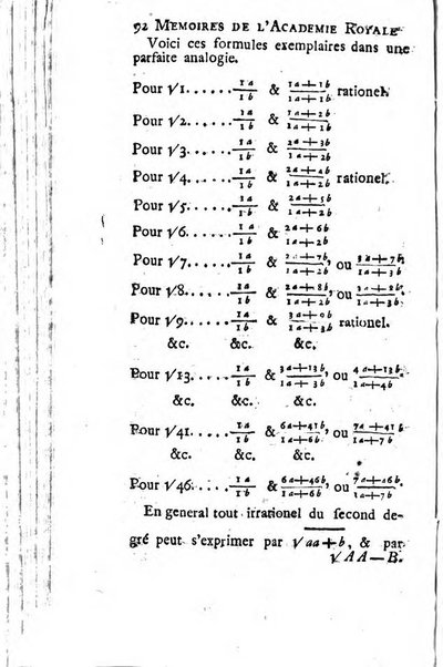 Histoire de l'Académie royale des sciences avec les Mémoires de mathematique & de physique, pour la même année, tires des registres de cette Académie.