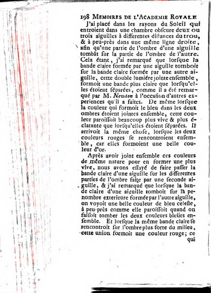 Histoire de l'Académie royale des sciences avec les Mémoires de mathematique & de physique, pour la même année, tires des registres de cette Académie.