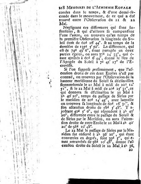 Histoire de l'Académie royale des sciences avec les Mémoires de mathematique & de physique, pour la même année, tires des registres de cette Académie.