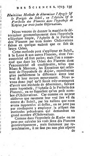 Histoire de l'Académie royale des sciences avec les Mémoires de mathematique & de physique, pour la même année, tires des registres de cette Académie.