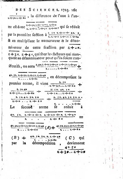 Histoire de l'Académie royale des sciences avec les Mémoires de mathematique & de physique, pour la même année, tires des registres de cette Académie.