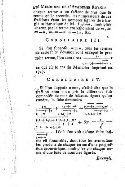 Histoire de l'Académie royale des sciences avec les Mémoires de mathematique & de physique, pour la même année, tires des registres de cette Académie.