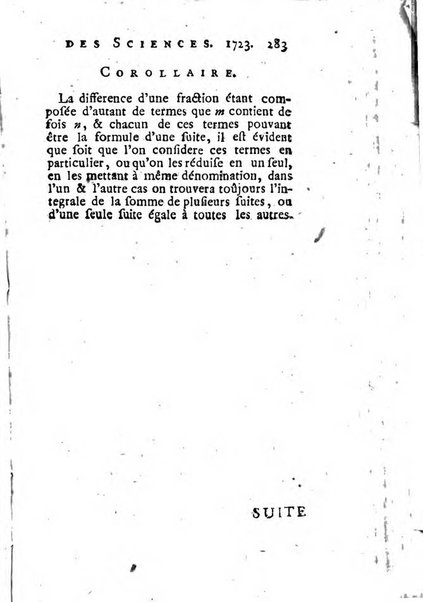 Histoire de l'Académie royale des sciences avec les Mémoires de mathematique & de physique, pour la même année, tires des registres de cette Académie.