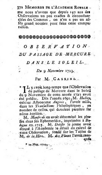 Histoire de l'Académie royale des sciences avec les Mémoires de mathematique & de physique, pour la même année, tires des registres de cette Académie.