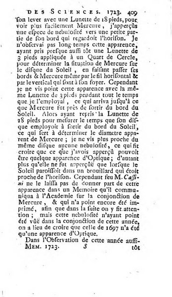 Histoire de l'Académie royale des sciences avec les Mémoires de mathematique & de physique, pour la même année, tires des registres de cette Académie.