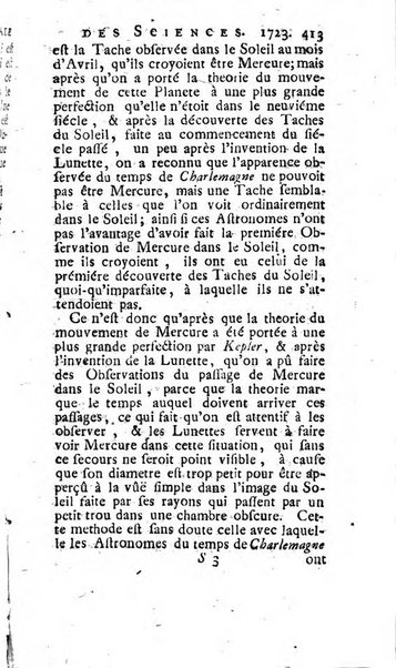 Histoire de l'Académie royale des sciences avec les Mémoires de mathematique & de physique, pour la même année, tires des registres de cette Académie.