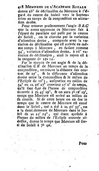 Histoire de l'Académie royale des sciences avec les Mémoires de mathematique & de physique, pour la même année, tires des registres de cette Académie.