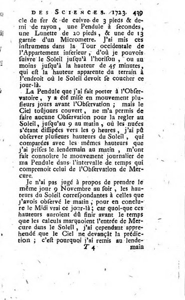 Histoire de l'Académie royale des sciences avec les Mémoires de mathematique & de physique, pour la même année, tires des registres de cette Académie.