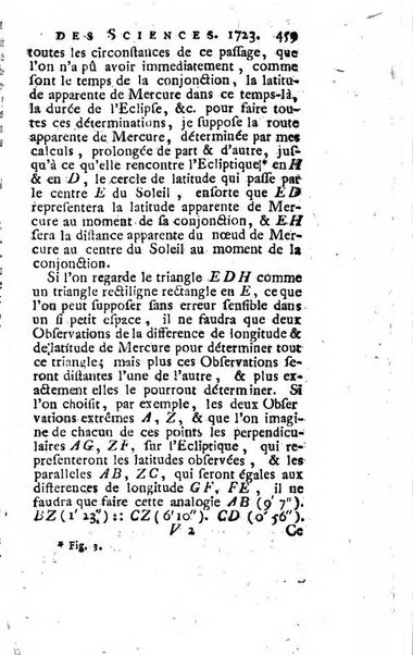 Histoire de l'Académie royale des sciences avec les Mémoires de mathematique & de physique, pour la même année, tires des registres de cette Académie.