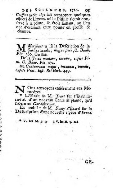 Histoire de l'Académie royale des sciences avec les Mémoires de mathematique & de physique, pour la même année, tires des registres de cette Académie.