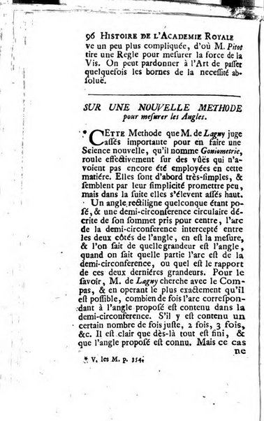 Histoire de l'Académie royale des sciences avec les Mémoires de mathematique & de physique, pour la même année, tires des registres de cette Académie.