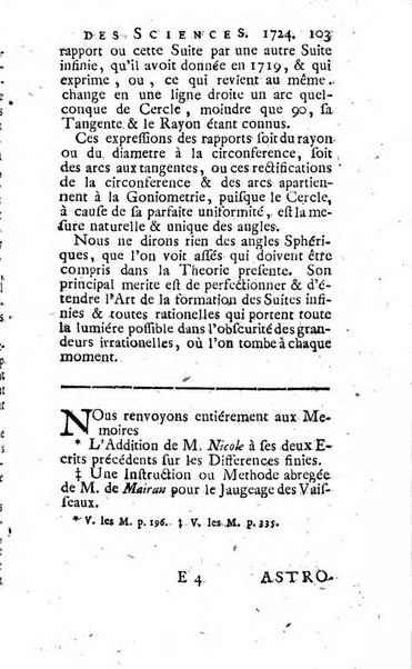 Histoire de l'Académie royale des sciences avec les Mémoires de mathematique & de physique, pour la même année, tires des registres de cette Académie.