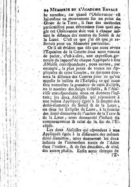 Histoire de l'Académie royale des sciences avec les Mémoires de mathematique & de physique, pour la même année, tires des registres de cette Académie.