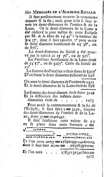 Histoire de l'Académie royale des sciences avec les Mémoires de mathematique & de physique, pour la même année, tires des registres de cette Académie.