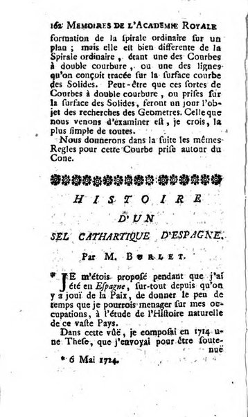 Histoire de l'Académie royale des sciences avec les Mémoires de mathematique & de physique, pour la même année, tires des registres de cette Académie.