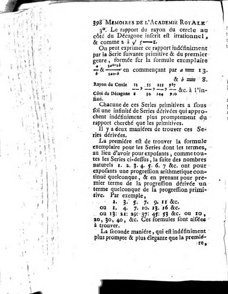 Histoire de l'Académie royale des sciences avec les Mémoires de mathematique & de physique, pour la même année, tires des registres de cette Académie.