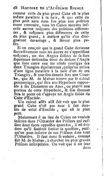 Histoire de l'Académie royale des sciences avec les Mémoires de mathematique & de physique, pour la même année, tires des registres de cette Académie.