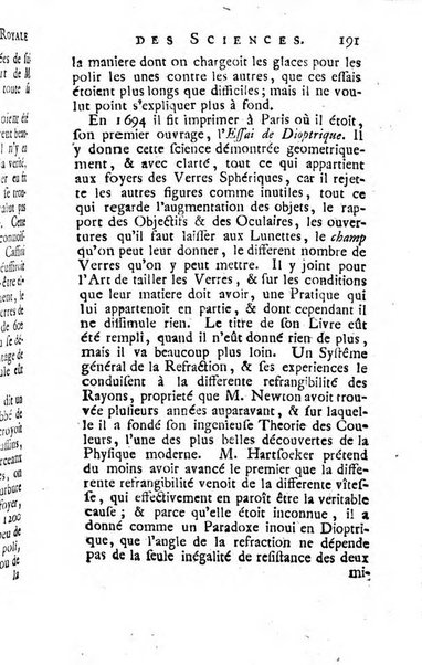 Histoire de l'Académie royale des sciences avec les Mémoires de mathematique & de physique, pour la même année, tires des registres de cette Académie.