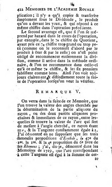 Histoire de l'Académie royale des sciences avec les Mémoires de mathematique & de physique, pour la même année, tires des registres de cette Académie.