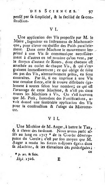 Histoire de l'Académie royale des sciences avec les Mémoires de mathematique & de physique, pour la même année, tires des registres de cette Académie.