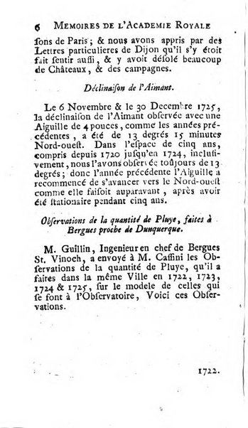 Histoire de l'Académie royale des sciences avec les Mémoires de mathematique & de physique, pour la même année, tires des registres de cette Académie.