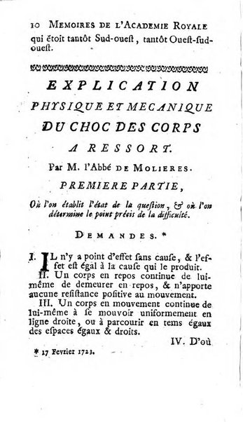 Histoire de l'Académie royale des sciences avec les Mémoires de mathematique & de physique, pour la même année, tires des registres de cette Académie.