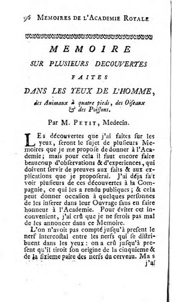 Histoire de l'Académie royale des sciences avec les Mémoires de mathematique & de physique, pour la même année, tires des registres de cette Académie.