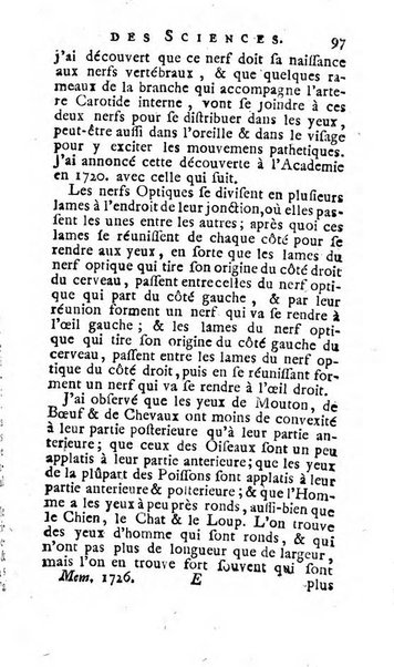 Histoire de l'Académie royale des sciences avec les Mémoires de mathematique & de physique, pour la même année, tires des registres de cette Académie.