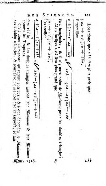 Histoire de l'Académie royale des sciences avec les Mémoires de mathematique & de physique, pour la même année, tires des registres de cette Académie.