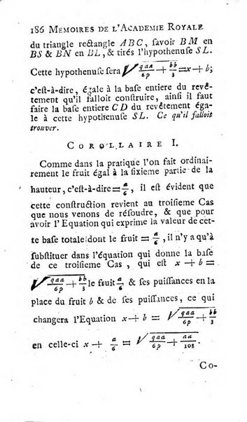 Histoire de l'Académie royale des sciences avec les Mémoires de mathematique & de physique, pour la même année, tires des registres de cette Académie.