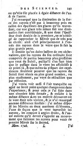 Histoire de l'Académie royale des sciences avec les Mémoires de mathematique & de physique, pour la même année, tires des registres de cette Académie.