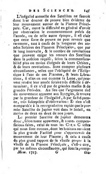 Histoire de l'Académie royale des sciences avec les Mémoires de mathematique & de physique, pour la même année, tires des registres de cette Académie.