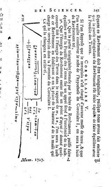 Histoire de l'Académie royale des sciences avec les Mémoires de mathematique & de physique, pour la même année, tires des registres de cette Académie.