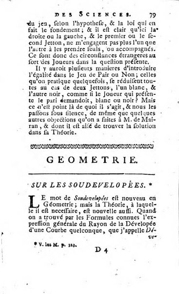 Histoire de l'Académie royale des sciences avec les Mémoires de mathematique & de physique, pour la même année, tires des registres de cette Académie.