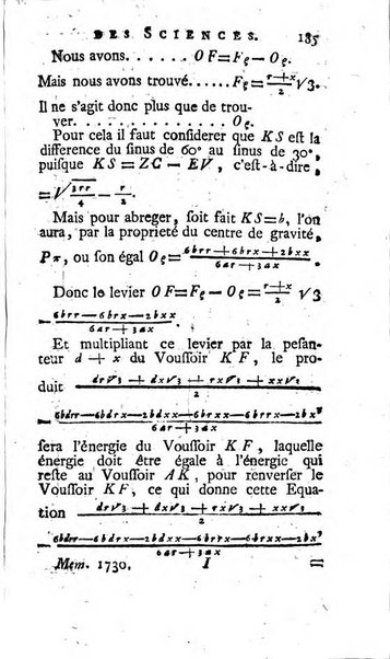 Histoire de l'Académie royale des sciences avec les Mémoires de mathematique & de physique, pour la même année, tires des registres de cette Académie.