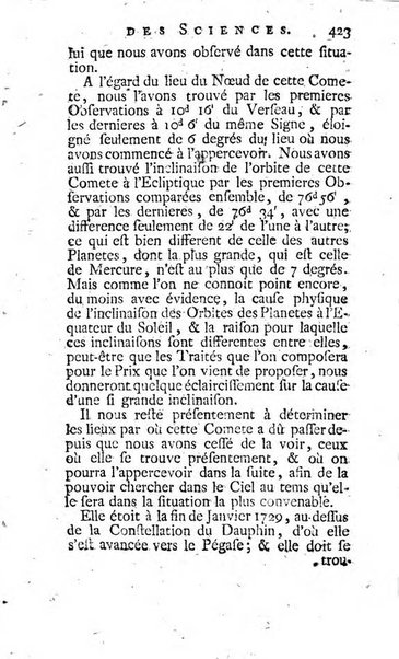 Histoire de l'Académie royale des sciences avec les Mémoires de mathematique & de physique, pour la même année, tires des registres de cette Académie.