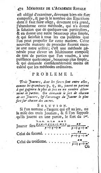 Histoire de l'Académie royale des sciences avec les Mémoires de mathematique & de physique, pour la même année, tires des registres de cette Académie.