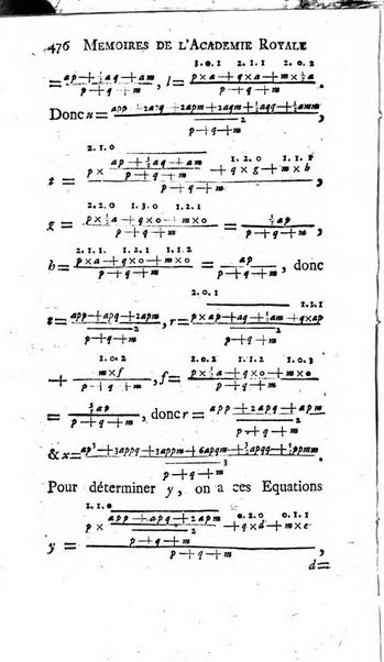 Histoire de l'Académie royale des sciences avec les Mémoires de mathematique & de physique, pour la même année, tires des registres de cette Académie.