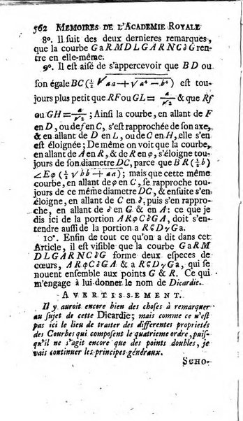 Histoire de l'Académie royale des sciences avec les Mémoires de mathematique & de physique, pour la même année, tires des registres de cette Académie.