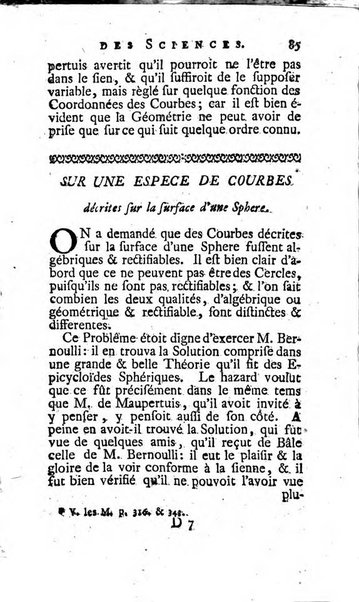 Histoire de l'Académie royale des sciences avec les Mémoires de mathematique & de physique, pour la même année, tires des registres de cette Académie.