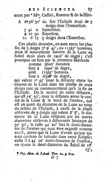 Histoire de l'Académie royale des sciences avec les Mémoires de mathematique & de physique, pour la même année, tires des registres de cette Académie.