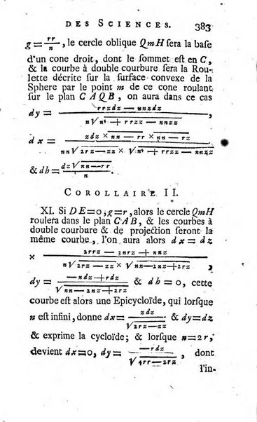 Histoire de l'Académie royale des sciences avec les Mémoires de mathematique & de physique, pour la même année, tires des registres de cette Académie.